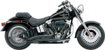 Cobra Speedster Swept Short Exhaust System - Harley Davidson FXSTC1584 2007-2009 - Black