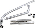 Cobra Speedster Slashdown Exhaust System - Yamaha XVS 1100 AW V Star Classic Cast Wheel 2003-2009 - Chrome