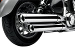 Cobra Scalloped Tip  Silencers - Kawasaki VN 1700 2011-2013 - Chrome