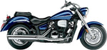 Cobra 4"  Silencer For Yamaha XVS 1300 A 2007-2013 - Chrome