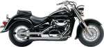 Cobra Drag Pipes Exhaust System - Suzuki VZ 800 2005-2008 - Chrome