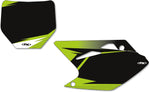 Factory Effex Pre-cut Graphic Number Plate Kit - Kawasaki KXF450 2012-2015