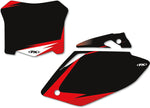 Factory Effex Pre-cut Graphic Number Plate Kit - Honda CRF250R 2006-2007