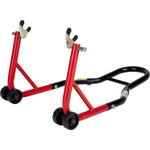 Black Pro Range Front Height Adjustable Head Stand & Rear Paddock Stand (B5065 and B5072)