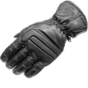 Black Charge Leather Motorcycle Gloves