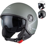 Agrius Score Shield Open Face Motorcycle Helmet