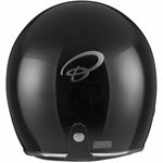 Black Classic Open Face Motorcycle Helmet