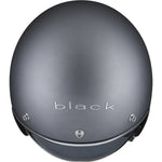 Black Classic Open Face Motorcycle Helmet