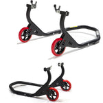 Black Pro Range Evo Front & Rear Paddock Stand