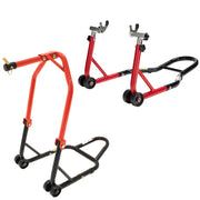 Black Pro Range Front Head Stand & Adjustable Rear Paddock Stand (B5064 and B5160)