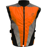 Black Hi-Vis Motorcycle Vest