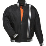 Black Retro Motorcycle Jacket