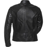 Black Notus Leather Motorcycle Jacket