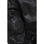 Black Notus Leather Motorcycle Jacket