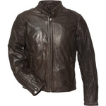 Black Notus Leather Motorcycle Jacket