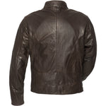 Black Notus Leather Motorcycle Jacket