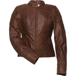 Black Artemis Ladies Leather Motorcycle Jacket