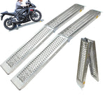 Black Pro Range (B5249) Folding Steel Motorcycle Loading Ramp (Pair)