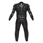 Black Thunder 1-Piece Leather Motorcycle Suit