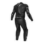 Black Thunder 1-Piece Leather Motorcycle Suit