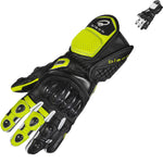 Black Raptor 390 Leather Motorcycle Gloves