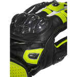 Black Raptor 390 Leather Motorcycle Gloves