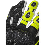 Black Raptor 390 Leather Motorcycle Gloves