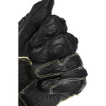 Black Rhino Leather Motorcycle Gloves