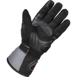 Black Voyage Waterproof Leather Motorcycle Gloves