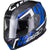 Black Apex Triple Full Face Motorcycle Helmet