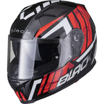 Black Apex Triple Full Face Motorcycle Helmet