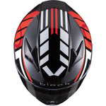 Black Apex Triple Full Face Motorcycle Helmet