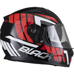 Black Apex Triple Full Face Motorcycle Helmet