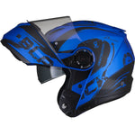 Black Optimus II Destination Flip Front Motorcycle Helmet & Visor Kit