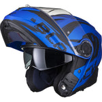 Black Optimus II Destination Flip Front Motorcycle Helmet