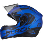 Black Optimus II Destination Flip Front Motorcycle Helmet & Visor Kit