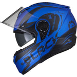 Black Optimus II Destination Flip Front Motorcycle Helmet