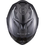 Black Optimus II Destination Flip Front Motorcycle Helmet & Visor Kit