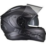 Black Optimus II Destination Flip Front Motorcycle Helmet & Visor Kit