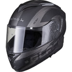 Black Optimus II Destination Flip Front Motorcycle Helmet & Visor Kit