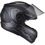 Black Optimus II Destination Flip Front Motorcycle Helmet