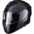 Black Optimus II Flip Front Motorcycle Helmet