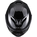 Black Optimus II Flip Front Motorcycle Helmet