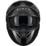 Black Optimus II Flip Front Motorcycle Helmet