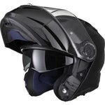 Black Optimus II Flip Front Motorcycle Helmet