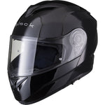 Black Optimus II Flip Front Motorcycle Helmet