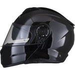 Black Optimus II Flip Front Motorcycle Helmet