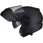 Black Optimus II Flip Front Motorcycle Helmet