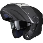 Black Optimus II Flip Front Motorcycle Helmet