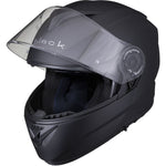 Black Optimus II Flip Front Motorcycle Helmet